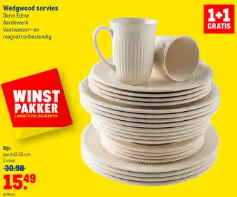 Makro Wedgwood servies serie edme aardewerk vaatwasser- en magnetronbestendig aanbieding