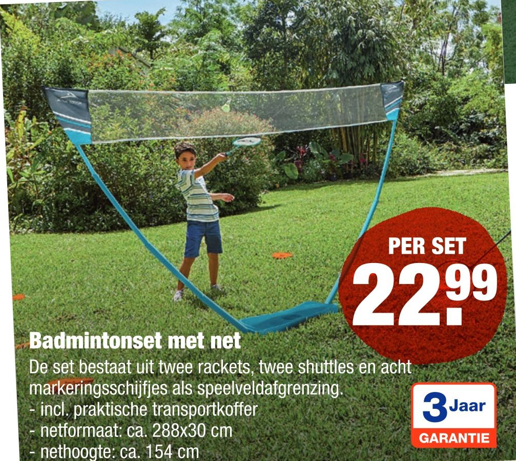 Badmintonset met net aanbieding bij ALDI