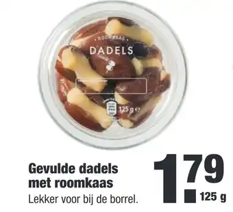 ALDI Gevulde dadels met roomkaas aanbieding