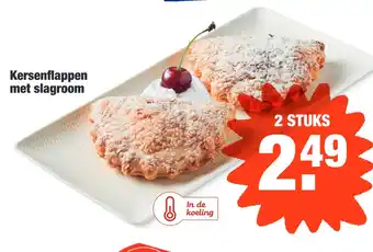 ALDI Kersenflappen met slagroom aanbieding