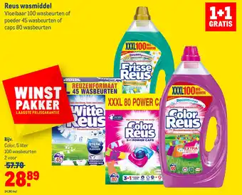 Makro Reus wasmiddel aanbieding