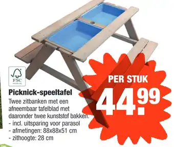 ALDI Picknick-spneeltafel aanbieding