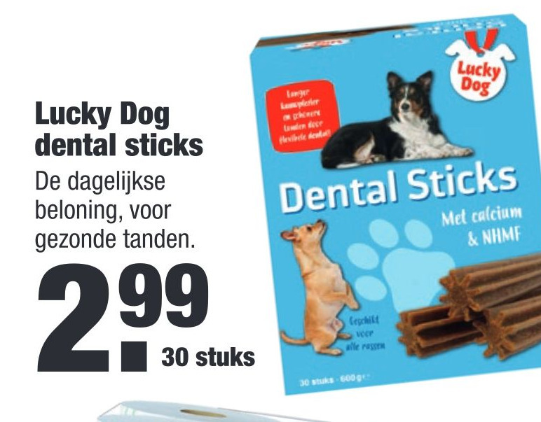 Lucky Dog dental sticks aanbieding bij ALDI