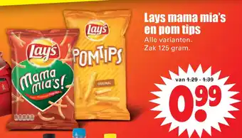 Dirk Lays mama mia's en pom tips aanbieding