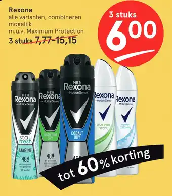 Etos Rexona aanbieding