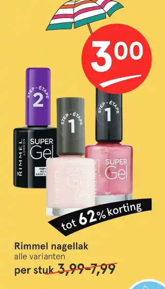 Etos Rimmel nagellak aanbieding