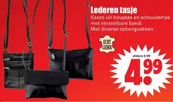 Dirk Lederen tasje aanbieding