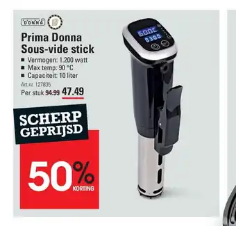 Sligro Donna Prima Donna Sous-vide stick aanbieding