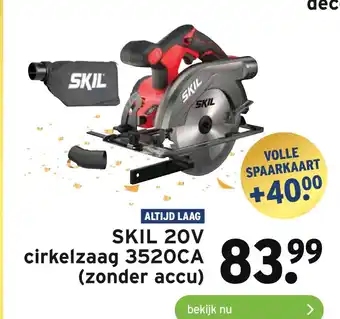 GAMMA SKIL 20V cirkelzaag 3520CA aanbieding