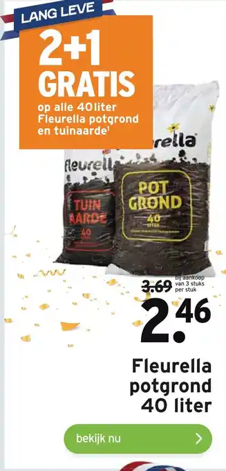 GAMMA Fleurella potgrond 40 liter aanbieding