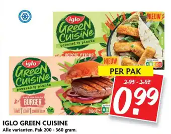 Dekamarkt Iglo Green Cuisine 200-360g aanbieding