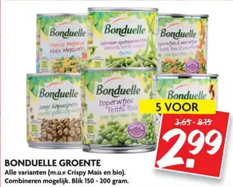 Dekamarkt Bonduelle Groente 5*150-200g aanbieding