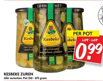 Dekamarkt Kesbeke zuren 330-675g aanbieding