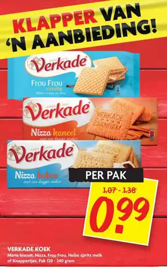 Dekamarkt Verkade koek 120-240g aanbieding