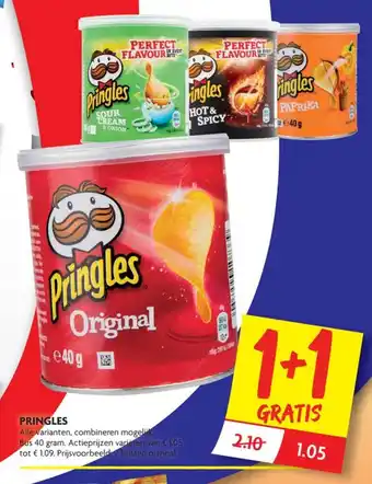 Dekamarkt Pringles 2*40g aanbieding