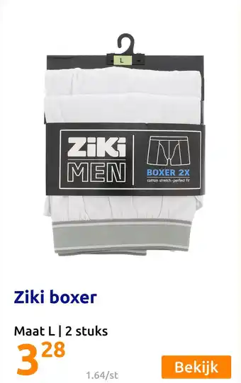 Action Ziki boxer aanbieding