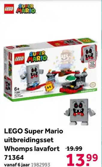 Intertoys LEGO Super Mario uitbreidingsset Whomps lavafort 71364 aanbieding