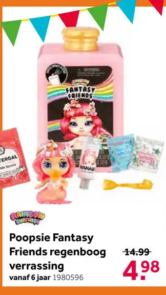 Intertoys Poopsie Fantasy Friends regenboog verrassing aanbieding