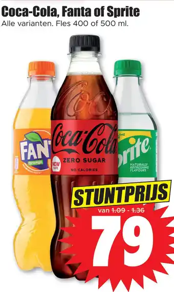 Dirk Coca-cola, fanta of sprite aanbieding