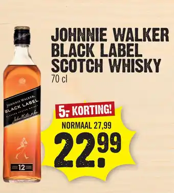 Super Dirck 3 Johnnie walker black label scotch whisky aanbieding