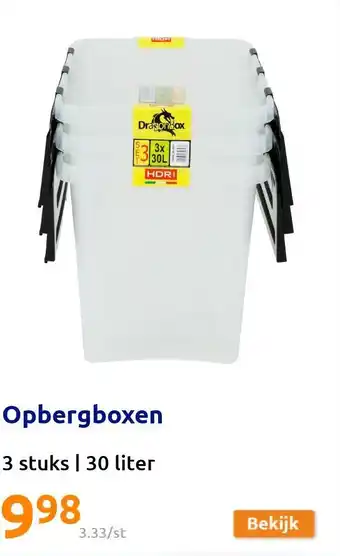 Action Opbergboxen aanbieding