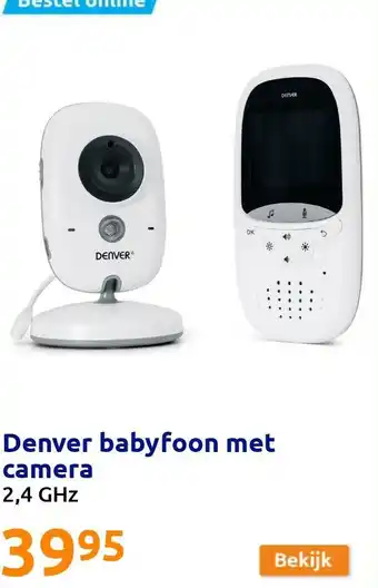 Action Denver babyfoon met camera aanbieding