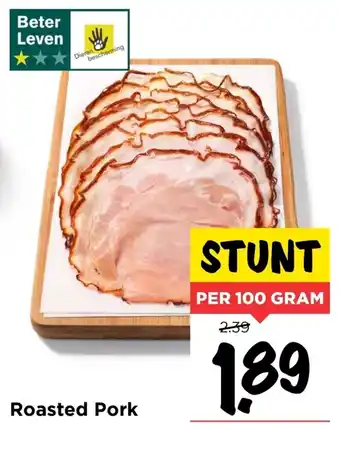 Vomar Voordeelmarkt Roasted Pork 100 gram aanbieding