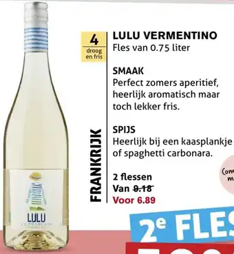 Hoogvliet Lulu Vermentino 0.75L aanbieding