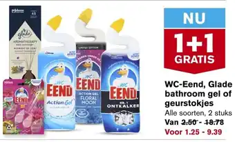 Hoogvliet Wc-Eend, Glade bathroom gel of geurstokjes aanbieding