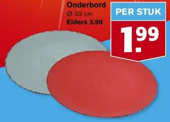 Hoogvliet Onderbord 33cm aanbieding