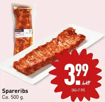 ALDI Spareribs 500g aanbieding