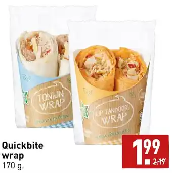 ALDI Quickbite wrap 170g aanbieding