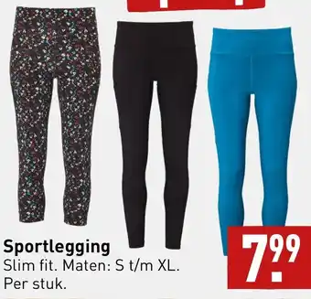 ALDI Sportlegging S t/m XL aanbieding