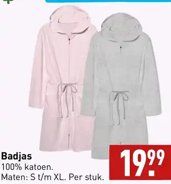 ALDI Badjas 100% katoen S t/m XL aanbieding