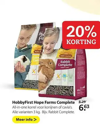 Pets Place HobbyFirst Hope Farms Complete 20% Korting aanbieding