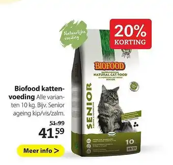 Pets Place Biofood Kattenvoeding 20% Korting aanbieding