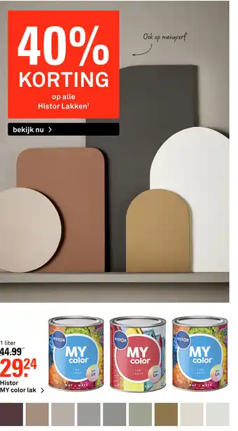 Karwei Histor MY color lak aanbieding