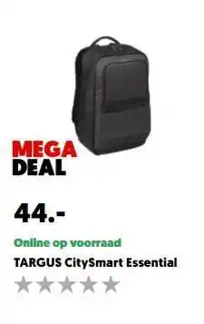 MediaMarkt Targus CitySmart Essential Laptop Tas aanbieding