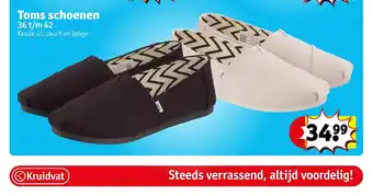 Kruidvat Toms schoenen 36 t/m 42 aanbieding