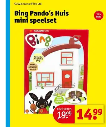 Kruidvat Bing Pando's Huis mini speelset aanbieding