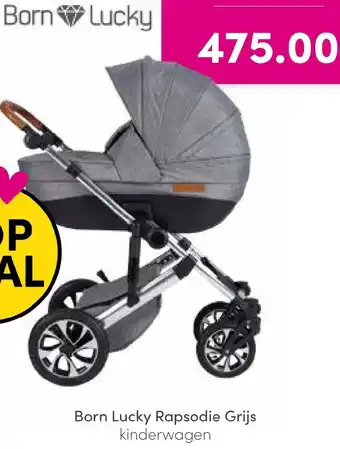 Baby & Tiener Born Lucky Rapsodie Grijs kinderwagen aanbieding