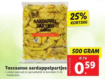 Lidl Toscaanse aardappelparties 500 gr aanbieding