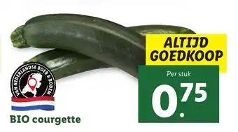 Lidl BIO courgette aanbieding