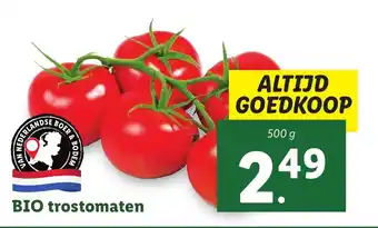 Lidl BIO trostomaten 500 gr aanbieding