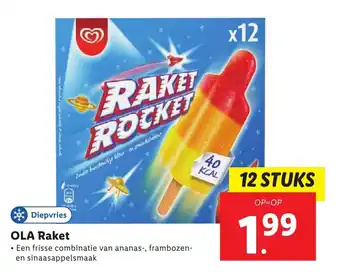 Lidl OLA Raket 12 st aanbieding