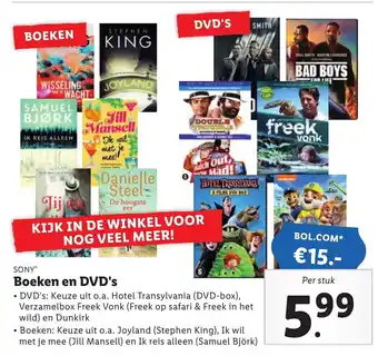 Lidl SONY Boeken en DVD's aanbieding