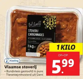 Lidl Vlaamse stoverij 1kg aanbieding