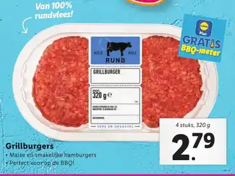 Lidl Grillburgers 320g aanbieding