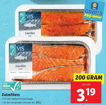 Lidl Zalmfilet 200g aanbieding