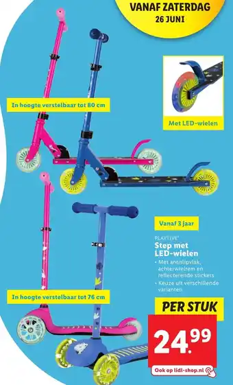 Lidl Playtive Step met LED-wielen aanbieding